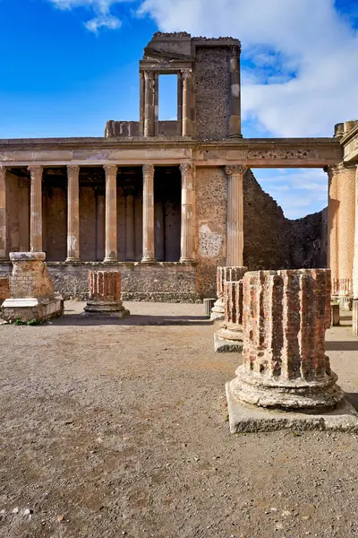 Napoli Campania İtalya. Pompeii antik Roma kentiydi - tarih: 05 - 01 - 2023