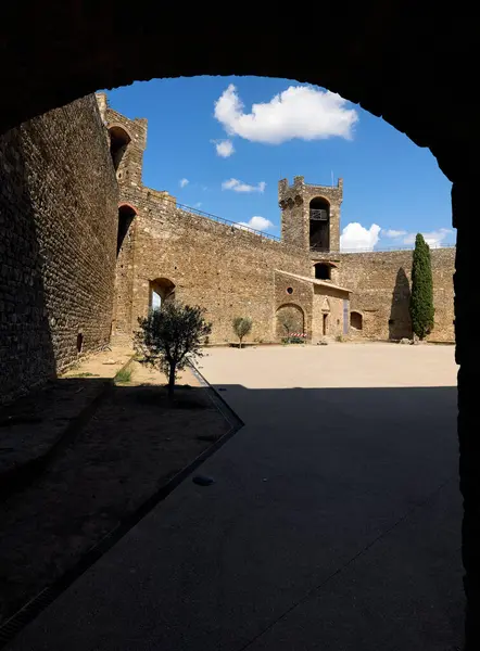 Montalcino Val Orcia Toscana Italia Fortezza Data 2023 — Foto Stock