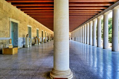 Atina Yunanistan. The Stoa of Attalos at the Ancient Agora - Tarih: 07 - 06 - 2023