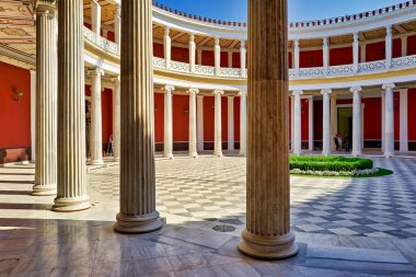 Athens Greece. The inner courtyard of the Zappeio Hall, now used as a conference center - Date: 08 - 06 - 2023 clipart