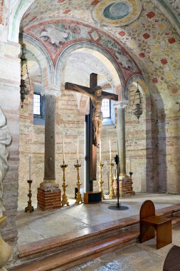 Verona Veneto Italy. San Fermo Maggiore Church - Date: 30 - 04 - 2024 clipart