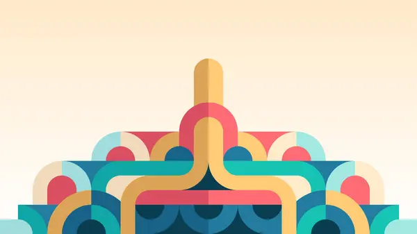 Yaratıcı renkli geometrik arkaplan