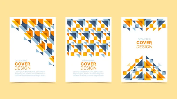 Modern fütürist soyut geometrik kapaklar seti