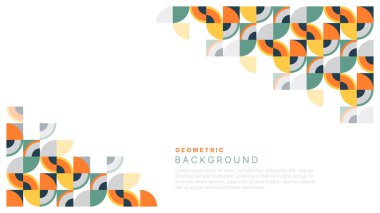 Basit renkli geometrik arkaplan