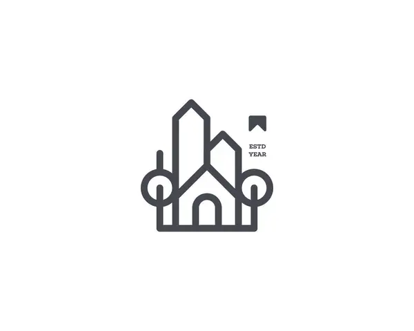 Yaratıcı basit minimalist modern monogram ev logosu