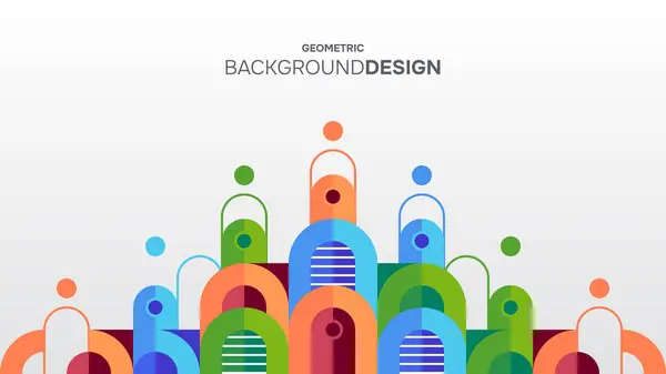 Soyut yaratıcı renkli geometrik mozaik model arkaplanı