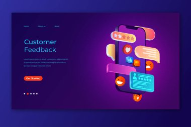 Dünyanın dört bir yanındaki internet bankacılığı, dünya haritası, İniş sayfası konsepti ve izometrik illüstrasyonla parayı transfer et