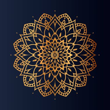 Lüks Altın Mandala tasarımı