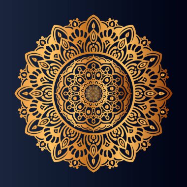 Lüks Altın Mandala tasarımı