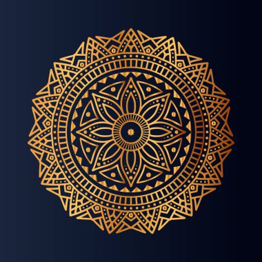 Lüks Altın Mandala tasarımı