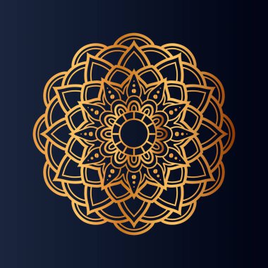 Lüks Altın Mandala tasarımı