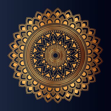 Lüks Altın Mandala tasarımı