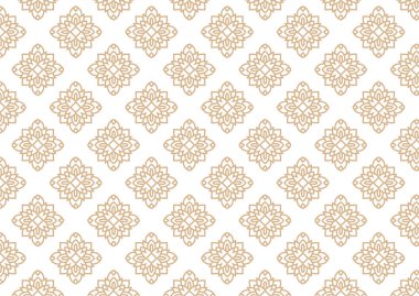 Süslü karalama mandala kusursuz arkaplan