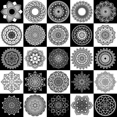 Zendogru mandalalar, dogu desenleri.