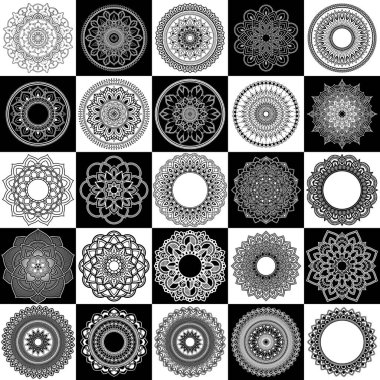 Zendogru mandalalar, dogu desenleri.