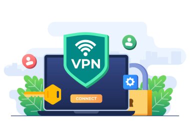 Kişisel verileri korumak için internet, güvenli web trafiği, şifrelenmiş veri transferi, VPN erişimi, sanal özel ağ, uzak sunucu, güvenli yönlendirici erişimi, İnternet güvenliği