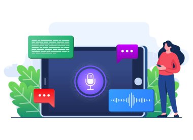 Konuşma tanıma, çevrimiçi sesli mesajları çevrimiçi yapay zeka robotu, ses mesajı, çevrimiçi ses asistanı kullanarak metne dönüştür