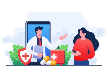 Doktorla çevrimiçi sağlık mobil uygulaması, Online danışma hizmeti, Doktora sorun, Online tıbbi tavsiye, Teletıp, Dijital reçeteler ve Teleoterapi