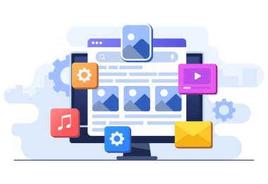 Arama motoru arama sonuçları web tarayıcıda gösteriliyor, Arama motoru optimizasyonu, İçerik pazarlaması, SEO strateji yüksek arama motoru sıralaması hedef kitleyi web sitesine gönderiyor