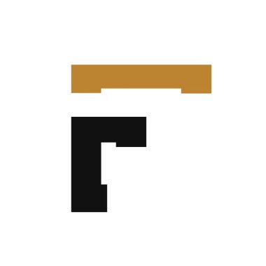 Modern F Logosu Tasarımı. Soyut İlk Harf F Logo Şablonu