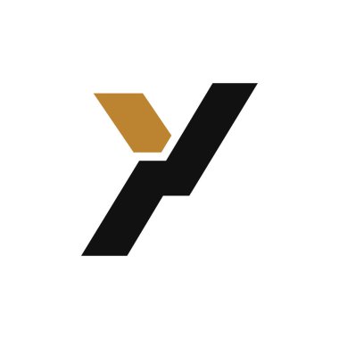 Yaratıcı Baş harf Y logosu. Alfabe Y Logo Tasarım Şablonu