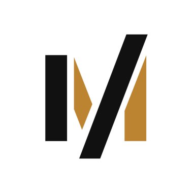 Modern M Logo Tasarımı. Soyut Başlangıç Harfi M Logo Şablonu
