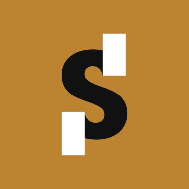 Modern S Logosu Tasarımı. Soyut S Harfi Logo Şablonu