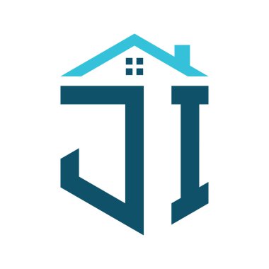 JI House Logo Tasarım Şablonu. Gayrimenkul, inşaat ya da ilgili herhangi bir işletme için JI Logosu