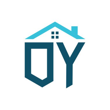 OY House Logo Tasarım Şablonu. Gayrimenkul, inşaat ya da ilgili herhangi bir işletme için OY logosu