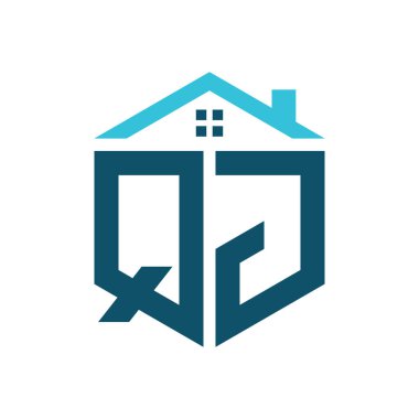 QJ House Logo Tasarım Şablonu. Gayrimenkul, İnşaat veya Ev ile İlgili İşletmeler için QJ Logosu