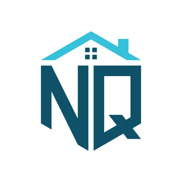 stock vector NQ House Logo Design Template. Letter NQ Logo for Real Estate, Construction or any House Related Business