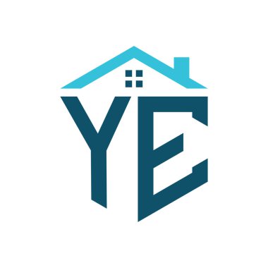 YE Logo Tasarım Şablonu. Gayri menkul, inşaat ya da ilgili herhangi bir işletme için YE logosu