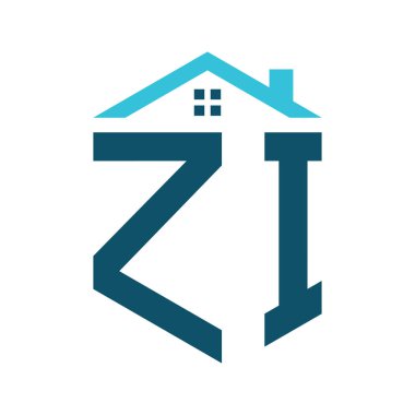 ZI House Logo Tasarım Şablonu. Gayrimenkul, inşaat ya da ilgili herhangi bir iş yeri için ZI Logosu