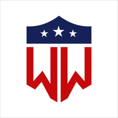 Vatansever WW Logo Tasarımı. WW Vatansever Amerikan Siyasi Kampanya Logosu Tasarımı ve herhangi bir ABD Etkinliği.