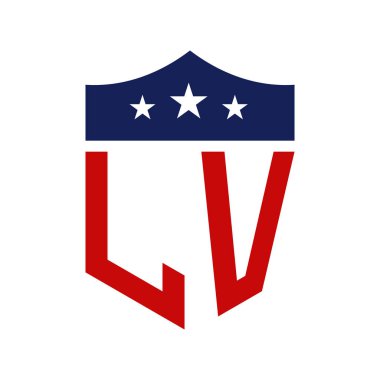 Vatansever LV Logo Tasarımı. LV Vatansever Amerikan Siyasi Kampanya Logosu Tasarımı ve herhangi bir ABD Etkinliği.