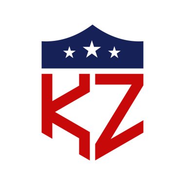 Vatansever KZ Logo Tasarımı. KZ Vatansever Amerikan Siyasi Kampanyası Logosu Tasarımı ve herhangi bir ABD Etkinliği.