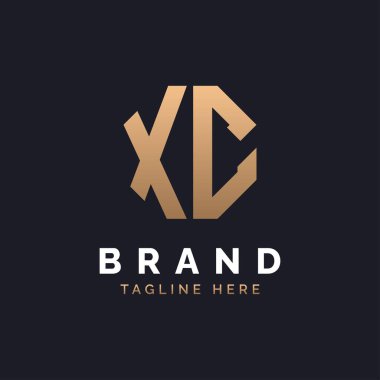 XC Logo Tasarımı. Modern, Minimal, Zarif ve Lüks XC Logosu. Marka Şirket Kimliği için Alfabe Harfi XC Logo Tasarımı.