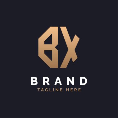 BX Logo Design. Modern, Minimal, Elegant and Luxury BX Logo. Alphabet Letter BX Logo Design for Brand Corporate Business Identity. clipart