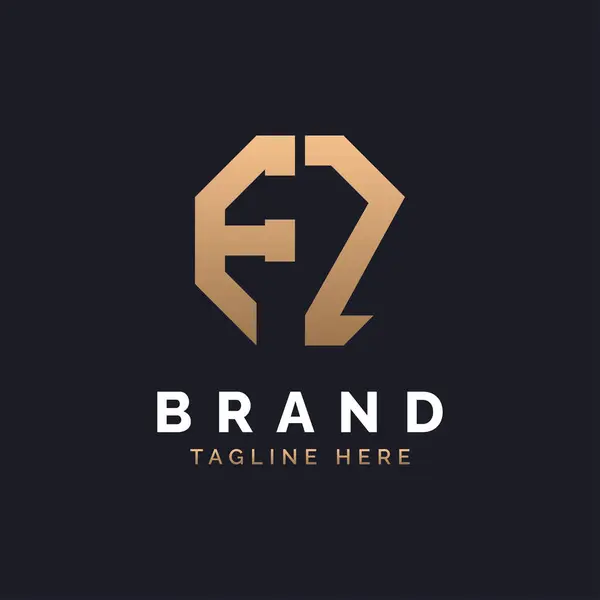 stock vector FZ Logo Design. Modern, Minimal, Elegant and Luxury FZ Logo. Alphabet Letter FZ Logo Design for Brand Corporate Business Identity.