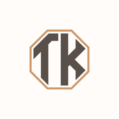 Kurumsal İş Markası Kimliği için Modern Mektup T.K. Logosu. Yaratıcı TK Logo Tasarımı.