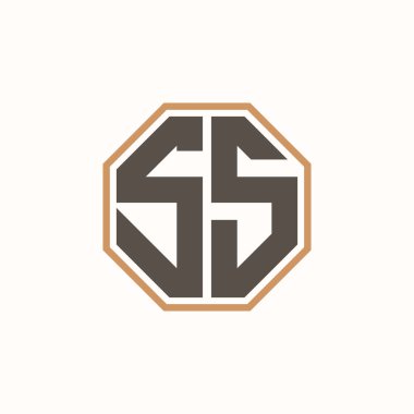 Şirket İşletme Markası Kimliği için Modern Mektup SS Logosu. Yaratıcı SS Logo Tasarımı.