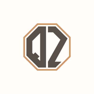Kurumsal Marka Kimliği için Modern Mektup QZ logosu. Yaratıcı QZ Logo Tasarımı.
