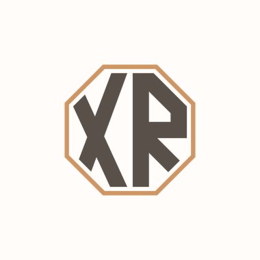 Şirket İşletme Markası Kimliği için Modern Harf XR Logosu. Yaratıcı XR Logo Tasarımı.