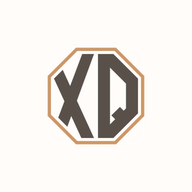 Şirket Markası Kimliği için Modern Harf XQ logosu. Yaratıcı XQ Logo Tasarımı.