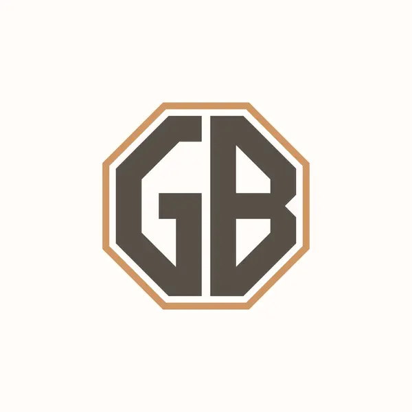 stock vector Modern Letter GB Logo for Corporate Business Brand Identity. Creative GB Logo Design.