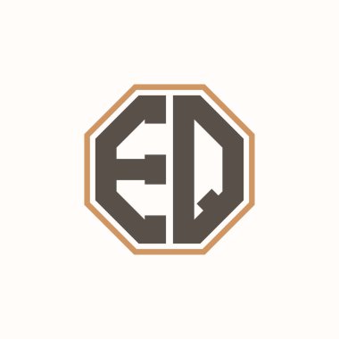 Şirket Markası Kimliği için Modern Harf EQ logosu. Yaratıcı EQ Logo Tasarımı.