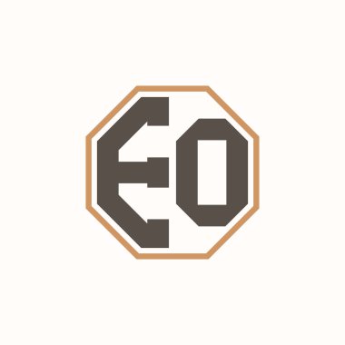 Kurumsal İş Markası Kimliği için Modern Mektup EO Logosu. Yaratıcı EO Logo Tasarımı.