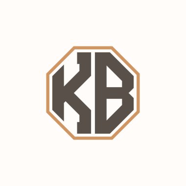 Kurumsal İş Markası Kimliği için Modern Harf KB Logosu. Yaratıcı KB Logo Tasarımı.