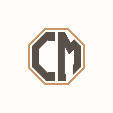 Kurumsal İş Markası Kimliği için Modern Harf CM Logosu. Yaratıcı CM Logo Tasarımı.