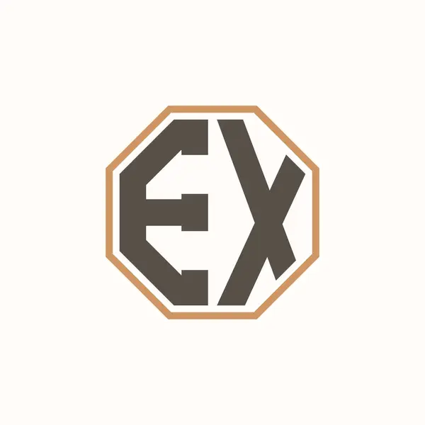 Kurumsal İş Markası Kimliği için Modern Mektup EX Logosu. Yaratıcı EX Logo Tasarımı.